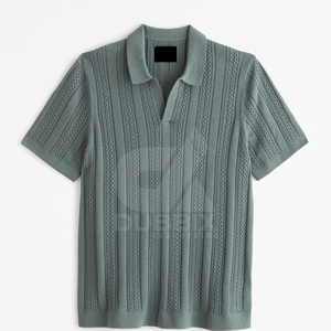 Vente en gros usine – Nouveaux t-shirts personnalisés pour hommes avec logo frontal, respirants, séchage rapide, anti-boulochage, polyester/coton, dernier design, OEM - Product Image 5