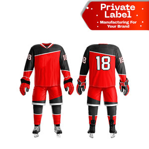 Tenue de hockey sur glace de haute qualité à prix abordable, ensemble d'entraînement pour équipe, vente chaude, prix d'usine, modèle vierge - Product Image 1