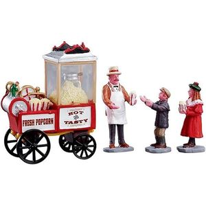 Statuetta del Venditore di Popcorn del Villaggio Natalizio Lemax, Giocattolo Festivo per Decorazioni Natalizie - Product Image 1