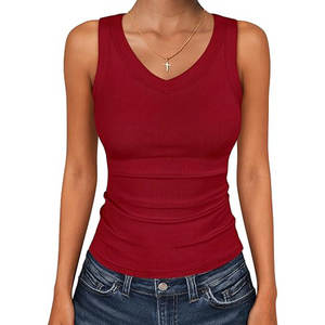 Top sin mangas sexy para mujer al por mayor, chaleco de verano sin mangas para mujer - Product Image 2