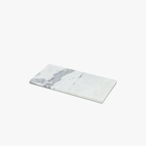 Planche à découper rectangulaire en marbre blanc de luxe, artisanale, pour cuisine, écologique, pour fromage et service, vente en gros - Product Image 1