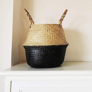 Wholesale prices seagrass laundry storage <b>basket</b> home organization top quality sea grass <b>baskets</b> - Product Image 5