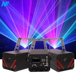 Laser de scène professionnel portable RGB 1W 2W 3W 4W 5W Contrôle DMX Lumière laser d'animation