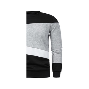 Men's Premium 100% Cotton Knitted Fleece O-<b>Neck</b> Pullover Sweatshirt Eco-Friendly Breathable Solid Embossed Printed Design Front - Product Image 4