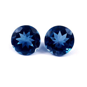 Lote al por mayor de topacio azul de Londres natural facetado y calibrado de 6x6 mm para fabricación de joyas, calidad AAA++ de terceros. - Product Image 1