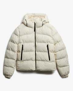 Chaqueta de invierno acolchada personalizada para mujer, ropa informal premium para mujer, a prueba de viento, con cierre de cremallera y bolsillos laterales. - Product Image 6