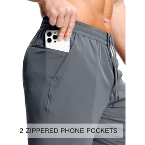 Pantalones Cortos Deportivos para Hombre, Tejido de Malla Transpirable con Tecnología de Secado Rápido, Cintura Elástica con Cordón, Bolsillos Laterales - Product Image 4