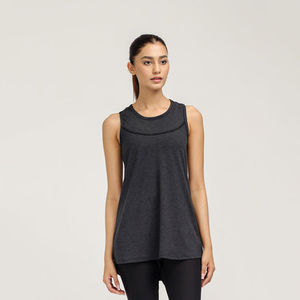 Débardeur de sport basique uni en tissu de soie pour femmes, vente en gros, logo personnalisé, OEM, ODM, marque privée, XS, modèle basique uni et élégant pour femmes - Product Image 1