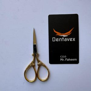 Ciseaux à ongles pour droitiers, manche en acier durable, lame droite, pointe arrondie, pour manucure, soin des cuticules, nail art, par Dentavex - Product Image 3