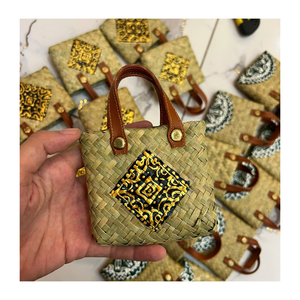 Mini porte-clés en feuille de palmier faits à la main, imprimés en typographie naturelle, écologiques, motif animal, OEM ODM, fournisseur en gros personnalisé 99 GD - Product Image 1