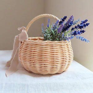 Cesta de regalo de ratán de venta rápida, elegante organizador de almacenamiento para regalos, al mejor precio, cestas trenzadas naturales - Product Image 4