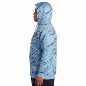 Men Plus Size Printed Zip-Up Hooded Fleece <b>Jacket</b> Casual Regular Fit Winter Wear Zipper Hoodie Men French Terry Track Top Hood - Product Image 3