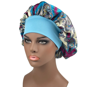 Large Size Customizable Nylon Satin Unisex <b>Bonnet</b> Sleep Night Cap with Long Braid Design All Seasons Fashion - Product Image 2