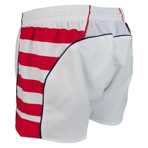 Pantalones Cortos Deportivos Casuales Blancos 100% Algodón Canvas con Cintura Elástica y Cordón Ajustable para Sublimación, Ideales para Equipos Adultos - Product Image 6