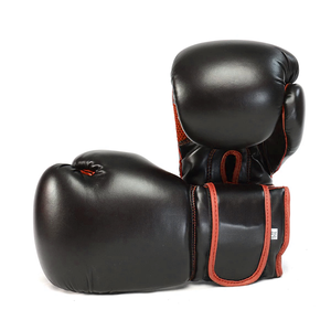 Guantes de Kickboxing al por Mayor con Cuero Sintético Resistente, Acolchado Absorbente de Impactos, Cierre de Gancho y Bucle en la Muñeca, OEM Personalizado - Product Image 5
