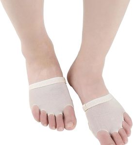 Cushioned Non-Slip Toe Holes Dance Paws Forefoot Pads for <b>Women's</b> Ballet Yoga Pilates Barefoot Summer Shoes Rubber Midsole - Product Image 3