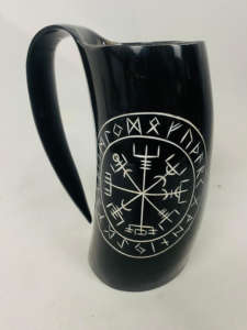 Cuerno Vikingo para Beber de Alta Calidad, Cuerno de Buey Natural Pulido, Estilo Animal, Ecológico, para Cerveza, Vino, Vodka, Diseño Nórdico, Artesanía - Product Image 5