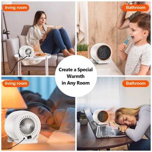 Stufa Elettrica Portatile da 1500W con Ventilatore ad Aria Calda per Grandi Ambienti Interni e Garage - Product Image 5