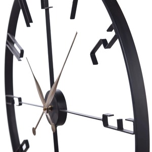 Round Metal <b>Wall</b> <b>Clock</b> Analog Quartz Minimalist Design Silent for Living Room <b>Decoration</b> - Product Image 5