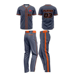 Uniforme de Béisbol Personalizado con Logotipo, Ligero, Transpirable, de Poliéster, Alta Calidad, Talla Personalizada Disponible, Precio Económico, Venta al Por Mayor para Hombre - Product Image 1