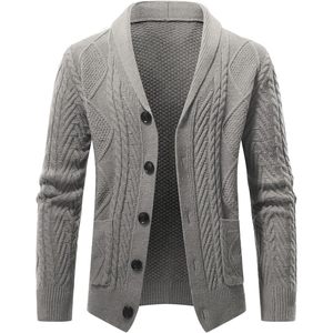 <b>Men</b>’s Stylish Acrylic Knit <b>Cardigan</b> Sweater Premium Soft Feel <b>Long</b> Sleeve Button Front Warm Casual Layering Top for Autumn - Product Image 1