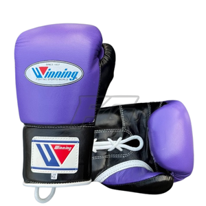 Gants de combat haut de gamme personnalisables en cuir de vachette, pour boxe professionnelle, avec fermeture auto-agrippante et lacets, équipement d'entraînement, fournisseur en gros - Product Image 6