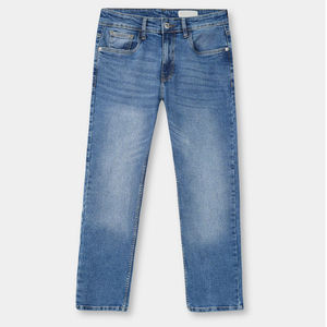 Jean droit extensible confortable pour homme en denim, séchage rapide, respirant, style urbain, léger, prix compétitif, idéal pour les fêtes et les activités de plein air - Product Image 1
