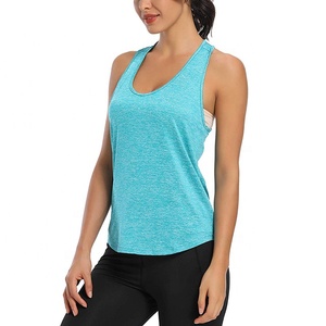 Loose Sports Vest Women Sexy Sleeveless <b>Tops</b> Quick Dry Breathable Lightweight Blouses Yoga Wear Gym Wear Plus Size Four-Way - Product Image 5