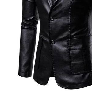 Chaqueta Blazer de Cuero para Hombre de Uso Rápido, Alta Calidad, Diseños Más Demandados, Ligera, Chaqueta Blazer de Cuero para Hombre de Última Tendencia - Product Image 3