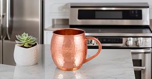 Mules en métal de Moscou Tasses en cuivre Tasse en cuivre massif martelé Tasses en cuivre pour mules de Moscou - Product Image 3