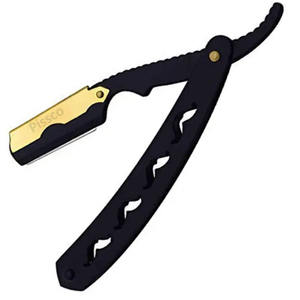 มีดโกนพับได้ สแตนเลสสตีล มีดโกนตัดผมสำหรับช่างตัดผม เปลี่ยนใบมีดได้ มีดโกนพับได้แบบกำหนดเอง มีดโกนตรงสแตนเลสสตีล - Product Image 2