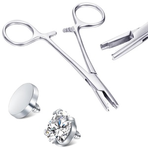 Pince de Perçage Haut de Gamme en Acier Inoxydable pour Piercing Corporel (Nez, Oreille, Lèvre, Langue, Nombril) – Instruments de Qualité Export - Product Image 5