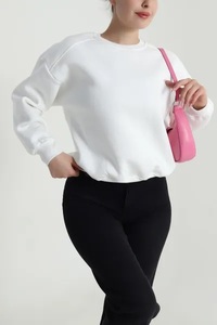 เสื้อสเวตเชิ้ตโอเวอร์ไซส์ Ever Glow คอกลม ผ้าฟลีซ ล้างทำความสะอาดได้ เป็นมิตรต่อสิ่งแวดล้อม ตกแต่งด้วยเส้นสีสดใส ไซส์พลัส สำหรับผู้หญิง ฤดูใบไม้ร่วง - Product Image 4