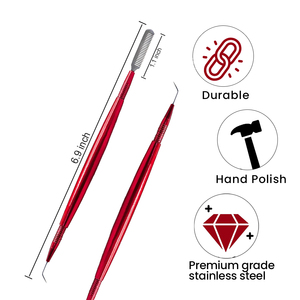 Outils professionnels de lifting des cils en acier inoxydable, marque privée rouge, applicateur de cils de beauté, logo personnalisé par Bahasa Pro - Product Image 2
