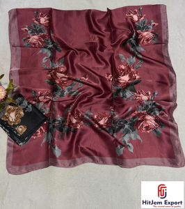 Fabricante de Bufandas de Satén Estampadas Personalizadas, Marca Privada, Logotipo Personalizado, Promoción Corporativa, Tela Suave de Lujo - Product Image 5