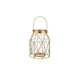 Top Arrival <b>Gold</b> Color Finished Candle <b>Lantern</b> Outdoor Courtyard Modern Elegant Vintage Candle <b>Lanterns</b> Custom Size Shape - Product Image 1