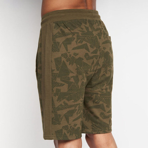 <b>Men</b> Fleece Shorts Geometric <b>Camo</b> Print Cotton Polyester Jogger Shorts Athletic Gym Activewear Drawstring Waist Wholesale - Product Image 4