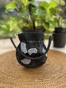 Mini <b>Sequin</b> Potli Bag Embellished Drawstring <b>Handbag</b> for Women Wedding Party Festive Ethnic Occasion and Evening Wear - Product Image 1