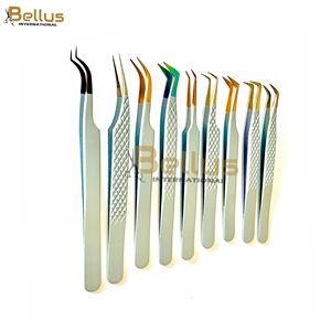 แหนบปลายไฟเบอร์ขายดี รุ่น 45 °   90 °   เครื่องมือต่อขนตาแบบโค้งตรง สีตามสั่ง โลโก้ส่วนตัว - Product Image 5