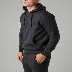 Logo personnalisé, vente en gros, OEM, bonne qualité, vêtements décontractés pour hommes, couleur anthracite, avec revers et ourlet côtelés, anti-plis, écologiques, à bas prix - Product Image 2