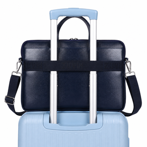 <b>Slim</b> <b>Laptop</b> <b>Bag</b> Lagarto Navy Stylish Lightweight Office & Business <b>Laptop</b> Messenger <b>Bag</b> for Men & Women - Product Image 5