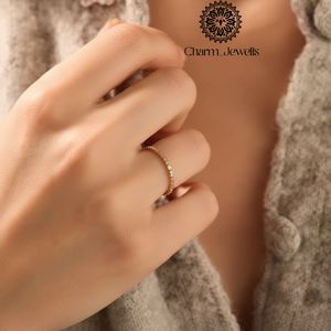Charm Jewells <b>Silver</b> Moissanite Engagement Eternity <b>Band</b> <b>Ring</b> Cushion Cut Prong Setting IGI Certified Women's Classic <b>Ring</b> - Product Image 5