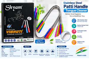 Limpiador de Lengua Vibhuti Premium de Acero Inoxidable en Forma de U, Antideslizante, Reutilizable, para Higiene Bucal - Product Image 5
