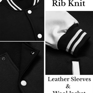 2024 Wholesale <b>Men</b> Custom High Quality <b>Men</b> <b>Baseball</b> <b>Jacket</b> Graduation Patchwork Letterman Blank Varsity <b>Jacket</b> <b>for</b> <b>Men</b> - Product Image 4