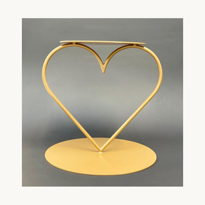 Metal Two Tier <b>Cake</b> Stand With Leaf Design Stylish Customized Dessert Display Stand For <b>Wedding</b> Party Use - Product Image 4