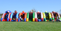 Jeu de tir au football gonflable en PVC commercial pour enfants, certifié CE, garantie de 3 ans, couleur et taille personnalisables