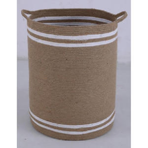 Panier de rangement unique et moderne en corde 100% coton, écologique, avec poignée pour suspendre les fruits dans la cuisine, utilisable en intérieur et en extérieur - Product Image 3