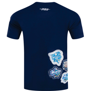 T-shirt bleu uni à manches courtes 100 % coton décontracté unisexe col rond coupe ample devant uni respirant séchage rapide style jersey - Product Image 3