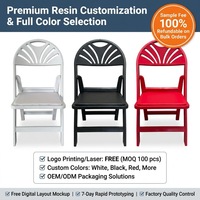 Chaise pliante en résine avec assise à lattes, confortable, portable, empilable, pour jardin, événements, usage commercial