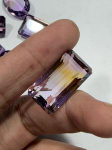 Ametrine véritable de qualité supérieure, facettée, pour la création de colliers, au meilleur prix auprès d'un fournisseur indien. - Product Image 1